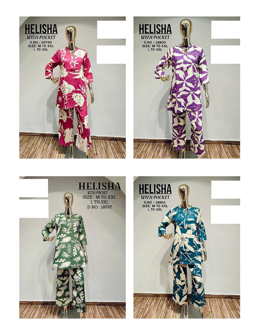 Helisha Jnx Reyon Co Ord Set Wholesale Rate