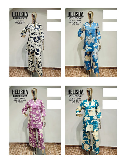 Helisha Jnx Reyon Co Ord Set Wholesale Rate