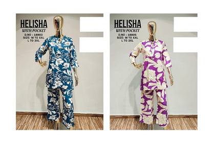 Helisha Jnx Reyon Co Ord Set Wholesale Rate