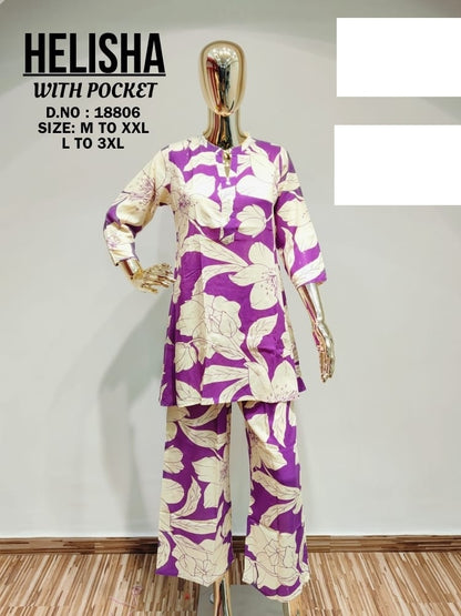 Helisha Jnx Reyon Co Ord Set Wholesale Rate