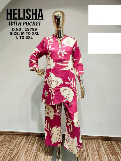 Helisha Jnx Reyon Co Ord Set Wholesale Rate