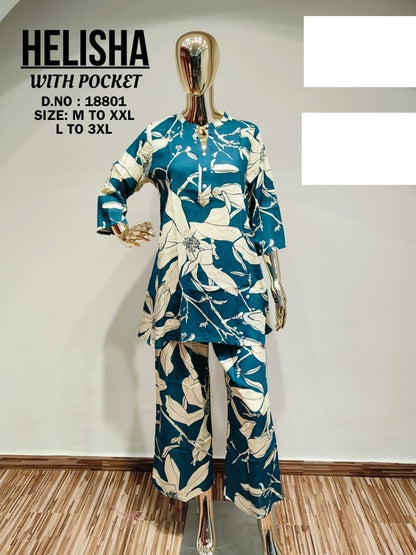 Helisha Jnx Reyon Co Ord Set Wholesale Rate