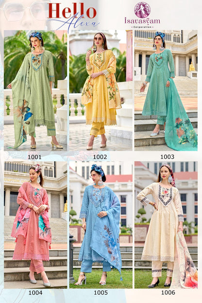 Hello Alexa Isavasyam Readymade Anarkali Suits Wholesaler Ahmedabad