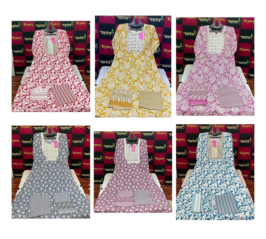 Helly Kanha Readymade Cotton Pant Suits Wholesaler India