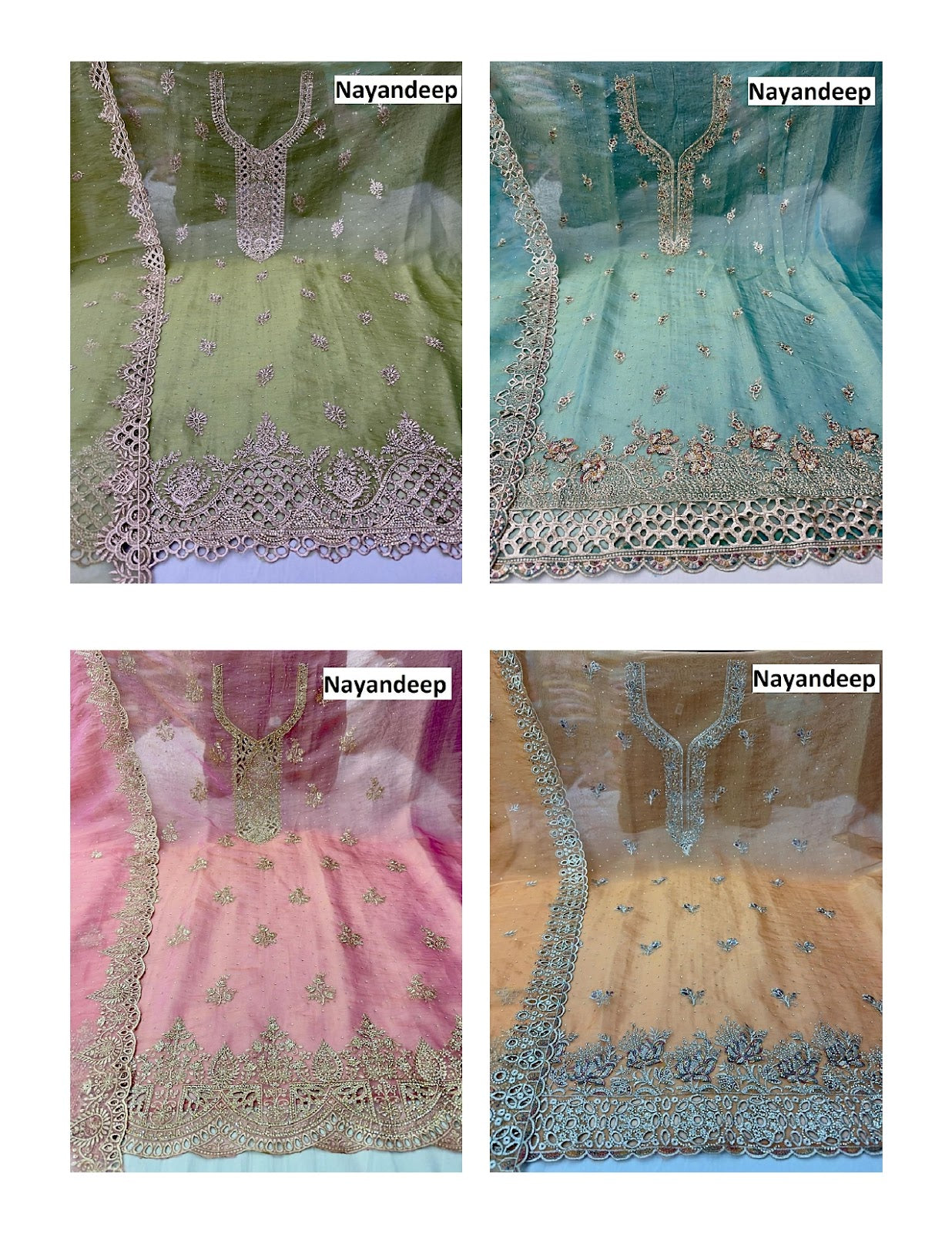 Helly Nayandeep Silk Salwar Suits Wholesale