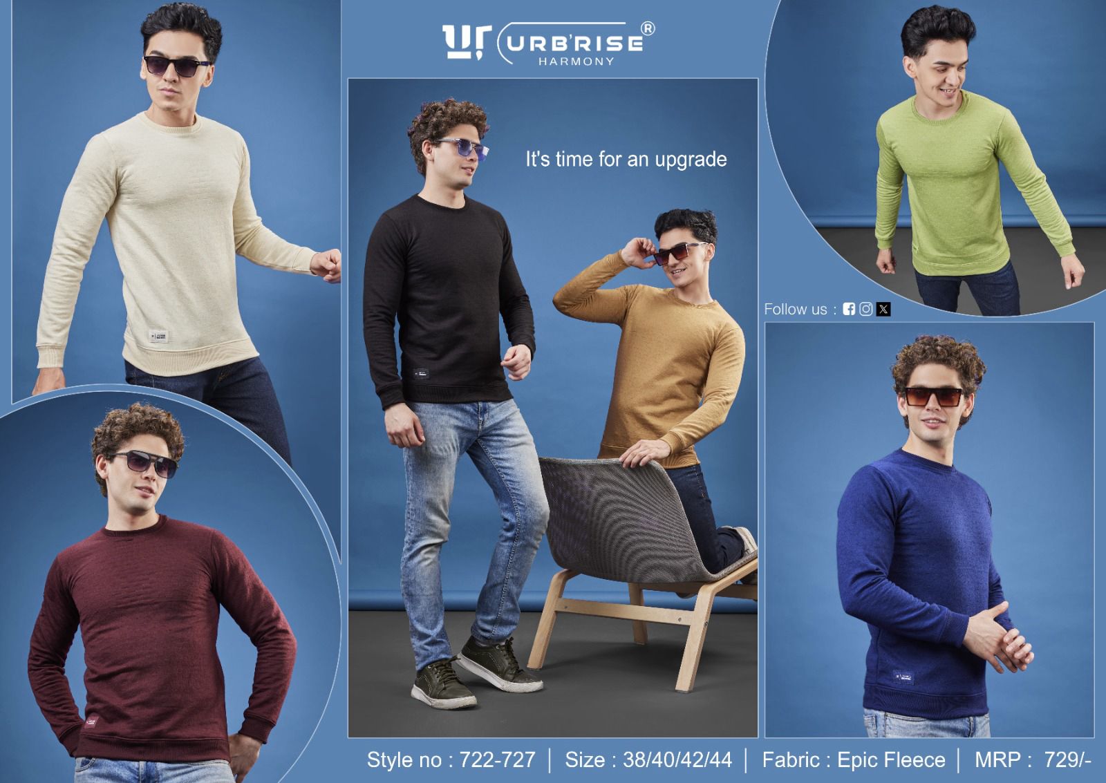 Hem Patch Style No 722-727 Urbanrise Knit Mens Tshirts Manufacturer
