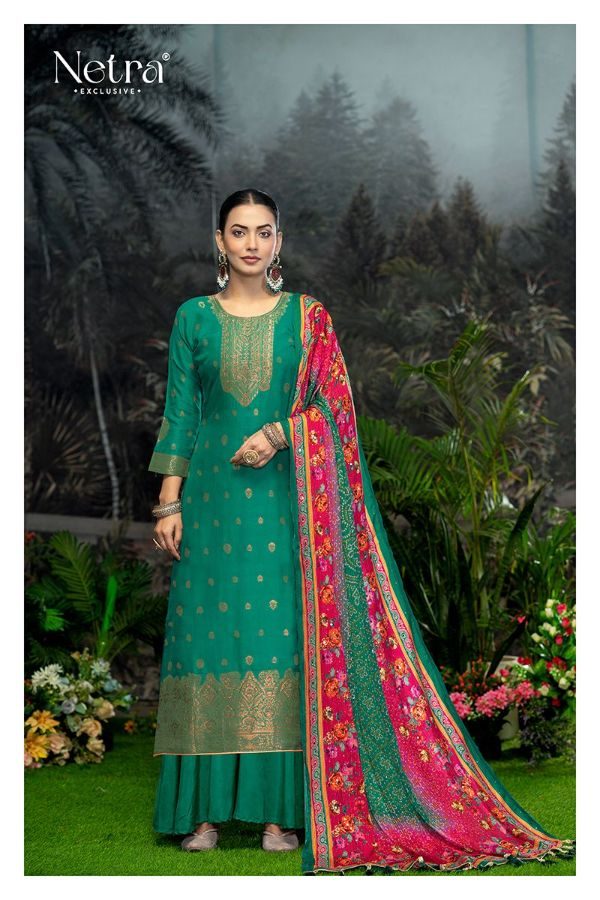 Hema Netra Swarovski Plazzo Style Suits Exporter Gujarat