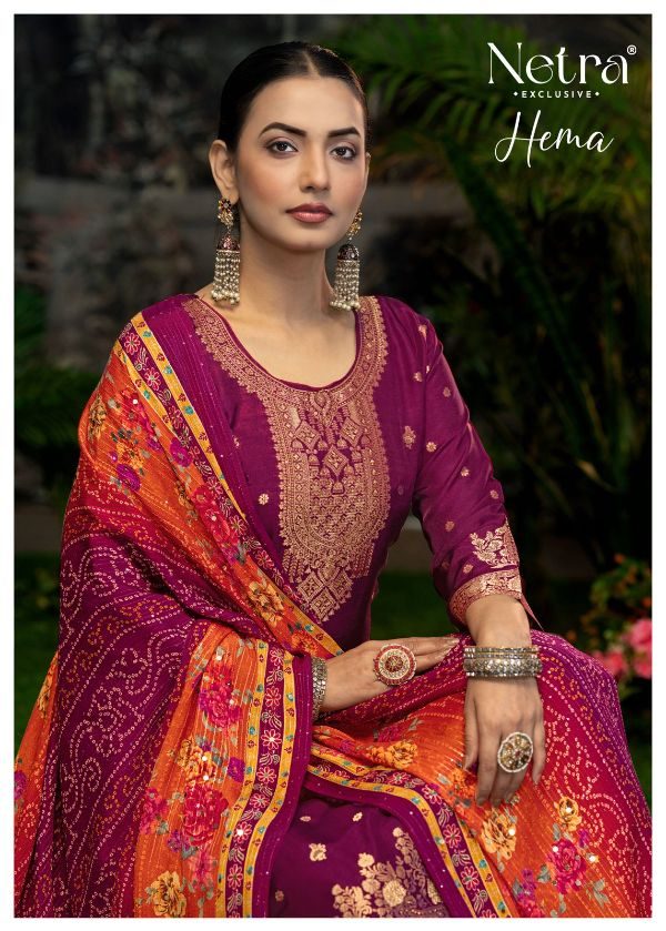Hema Netra Swarovski Plazzo Style Suits Exporter Gujarat