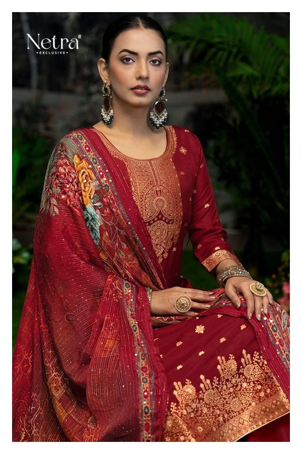 Hema Netra Swarovski Plazzo Style Suits Exporter Gujarat