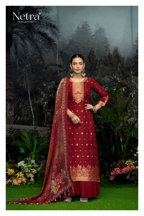 Hema Netra Swarovski Plazzo Style Suits Exporter Gujarat