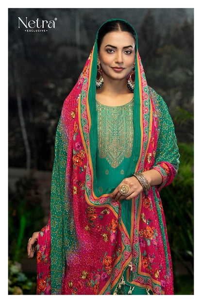 Hema Netra Swarovski Plazzo Style Suits Exporter Gujarat