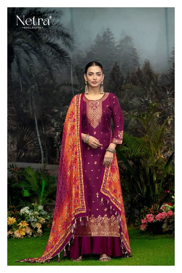Hema Netra Swarovski Plazzo Style Suits Exporter Gujarat