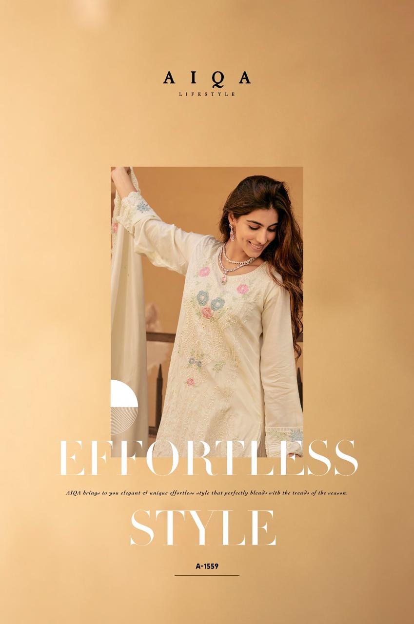 Hemline Aiqa Muslin Silk Pant Style Suits Wholesaler Gujarat