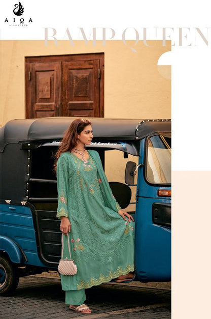 Hemline Aiqa Muslin Silk Pant Style Suits Wholesaler Gujarat