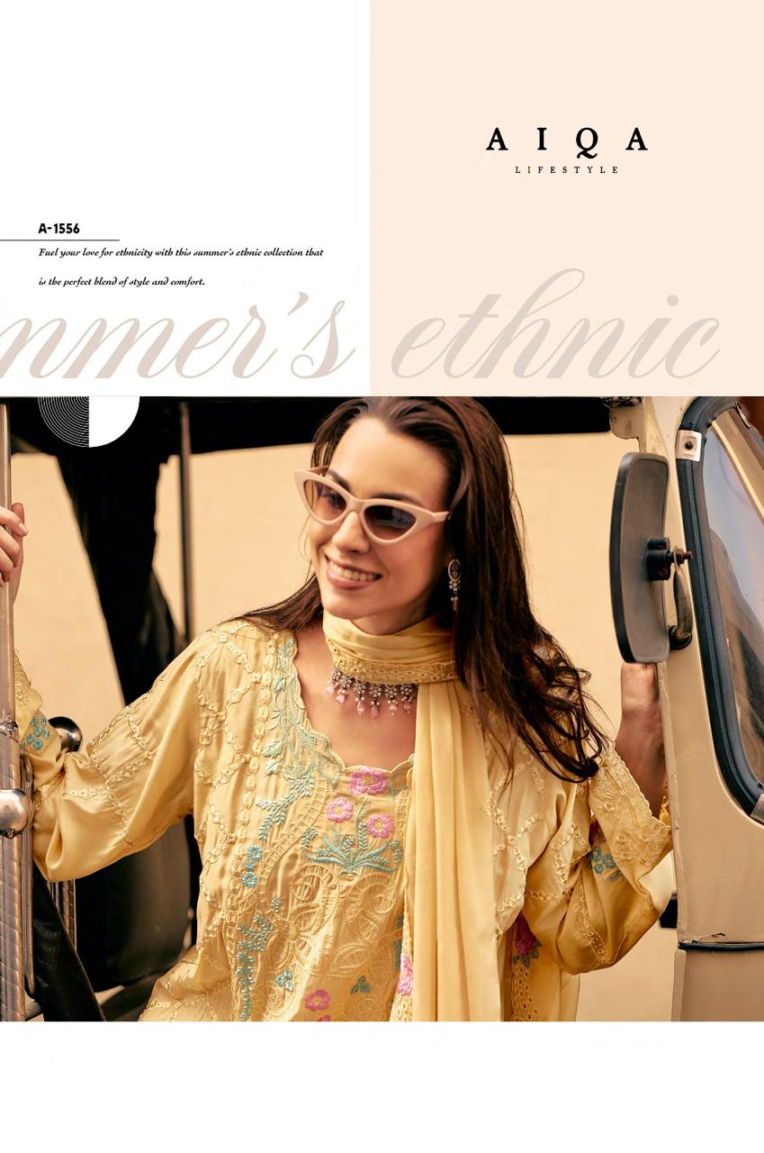Hemline Aiqa Muslin Silk Pant Style Suits Wholesaler Gujarat