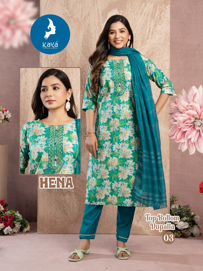Hena Kaya Vertican Readymade Pant Style Suits Manufacturer Gujarat