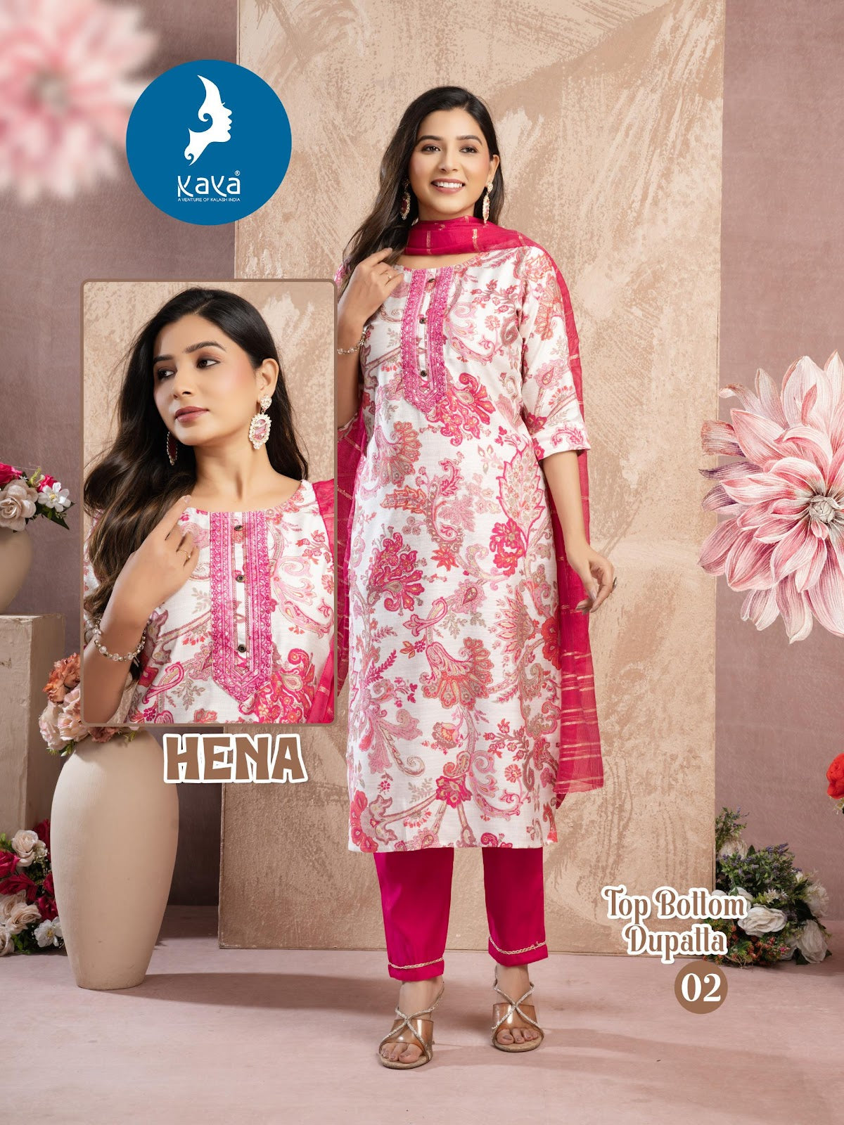 Hena Kaya Vertican Readymade Pant Style Suits Manufacturer Gujarat
