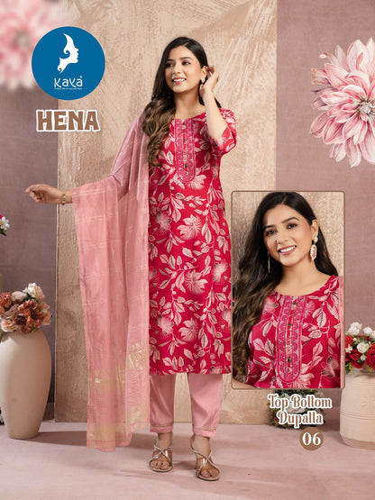 Hena Kaya Vertican Readymade Pant Style Suits Manufacturer Gujarat