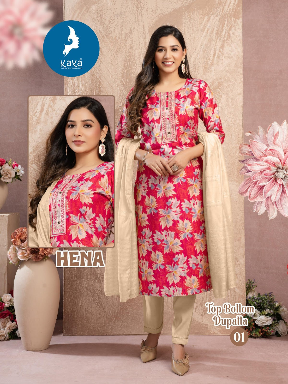 Hena Kaya Vertican Readymade Pant Style Suits Manufacturer Gujarat