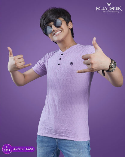 Henley Neck Jj 1417 Jolly Joker Sinker Boys Tshirt Wholesale Price