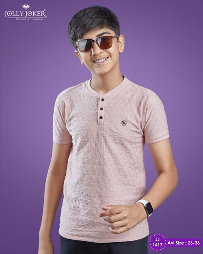 Henley Neck Jj 1417 Jolly Joker Sinker Boys Tshirt Wholesale Price
