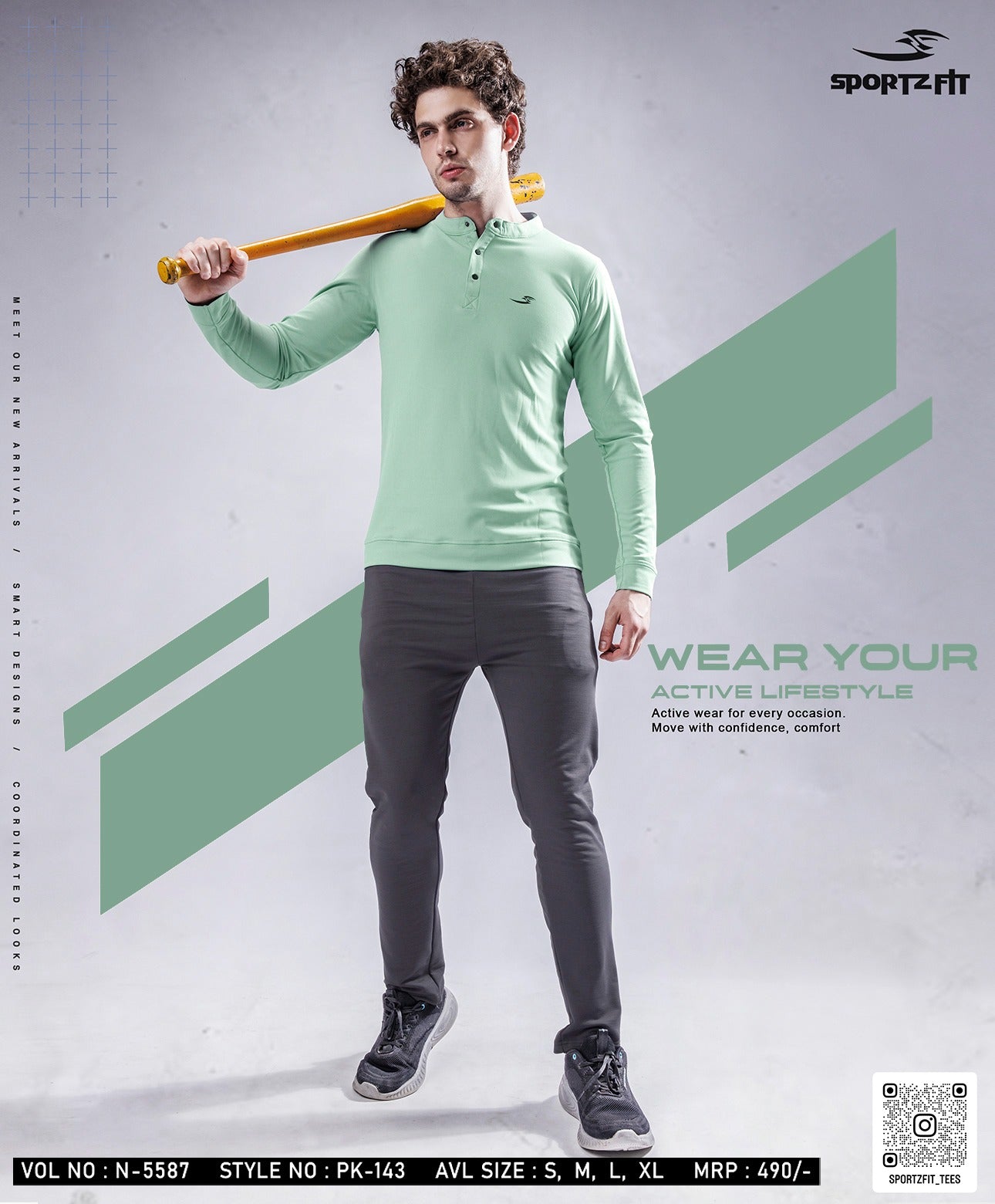 Henley Neck Vol 5587 Sportz Fit Pk Mens Tshirts Supplier Ahmedabad