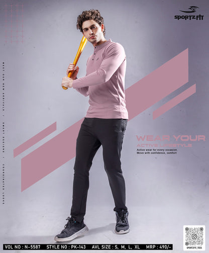 Henley Neck Vol 5587 Sportz Fit Pk Mens Tshirts Supplier Ahmedabad