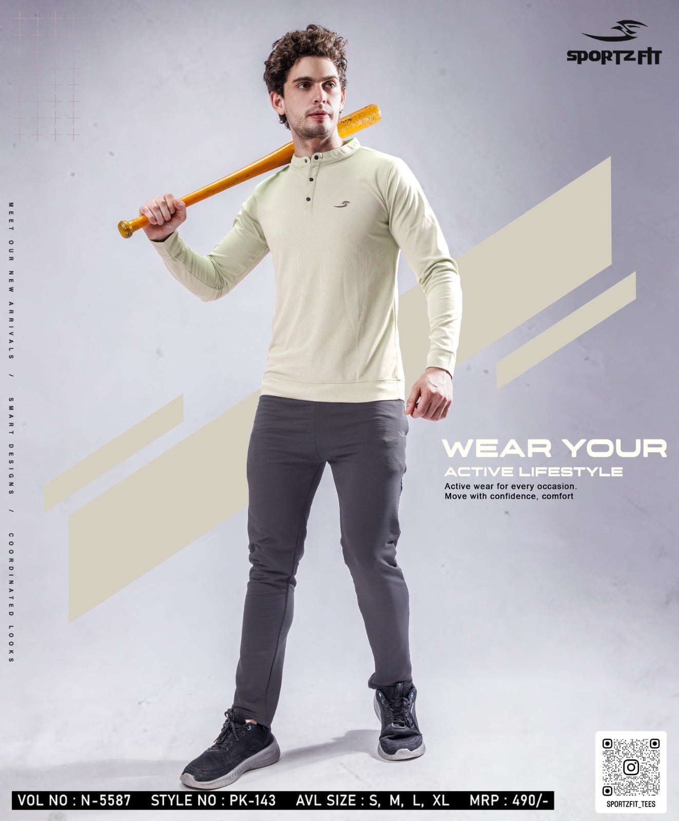Henley Neck Vol 5587 Sportz Fit Pk Mens Tshirts Supplier Ahmedabad