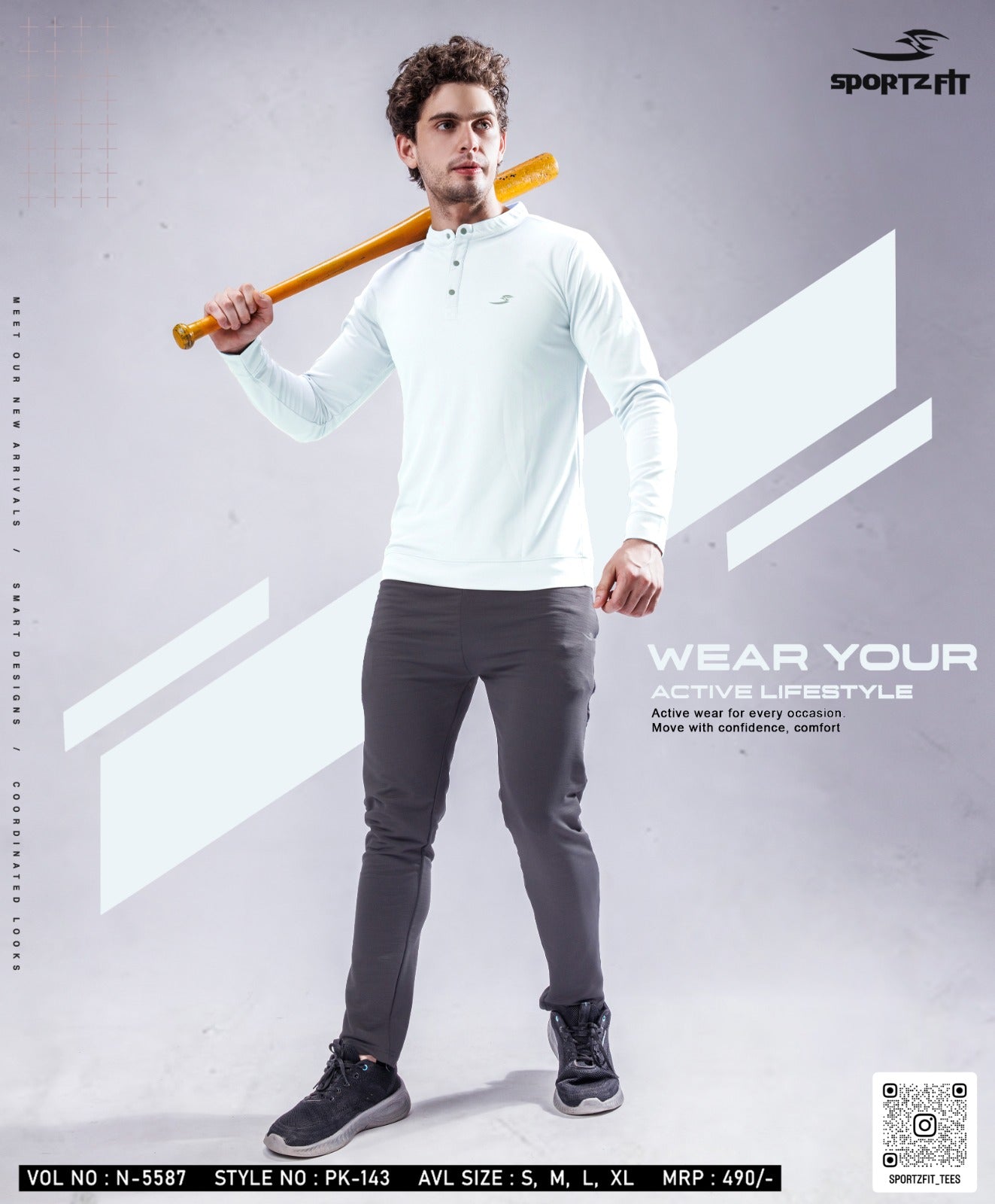 Henley Neck Vol 5587 Sportz Fit Pk Mens Tshirts Supplier Ahmedabad