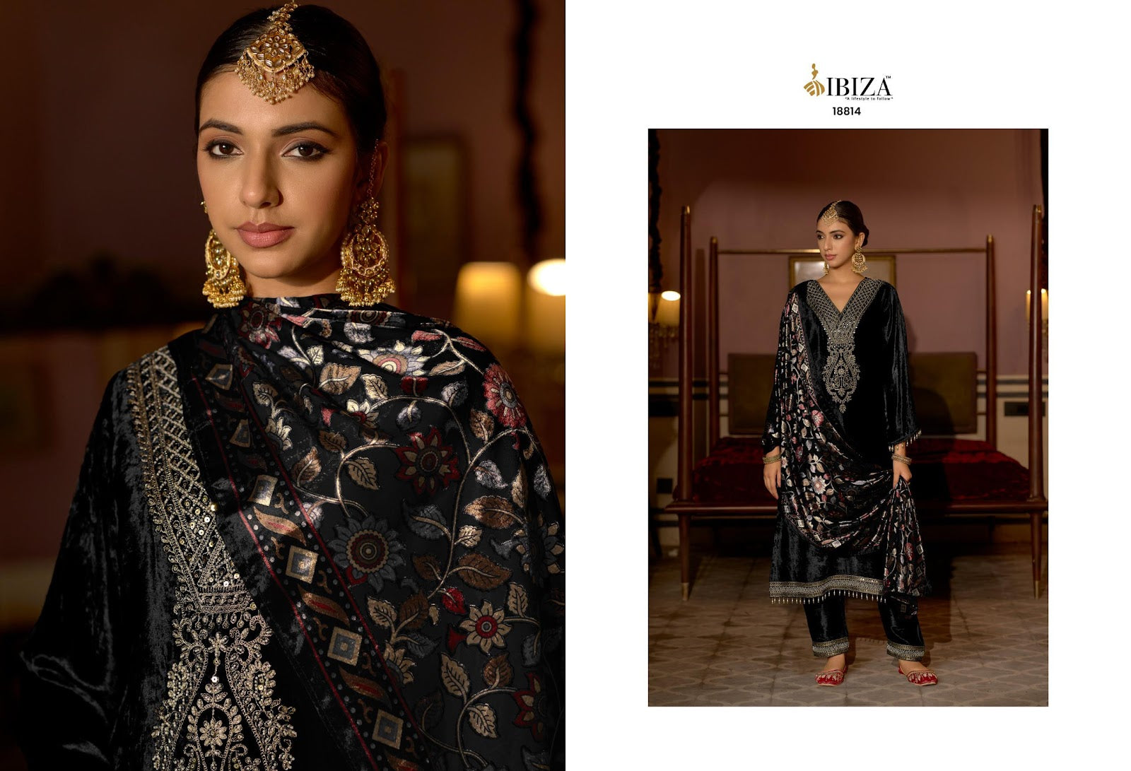 Henna Ibiza Velvet Suits Wholesaler Gujarat