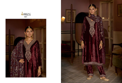 Henna Ibiza Velvet Suits Wholesaler Gujarat