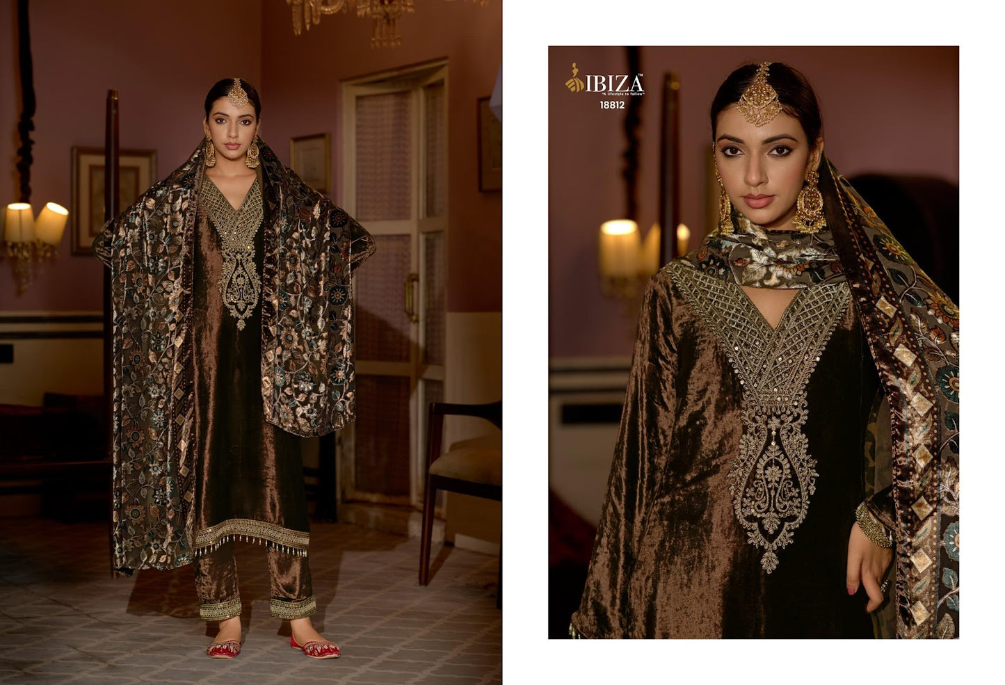 Henna Ibiza Velvet Suits Wholesaler Gujarat