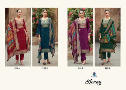 Henny Sargam Prints Pure Jam Pant Style Suits Supplier Ahmedabad
