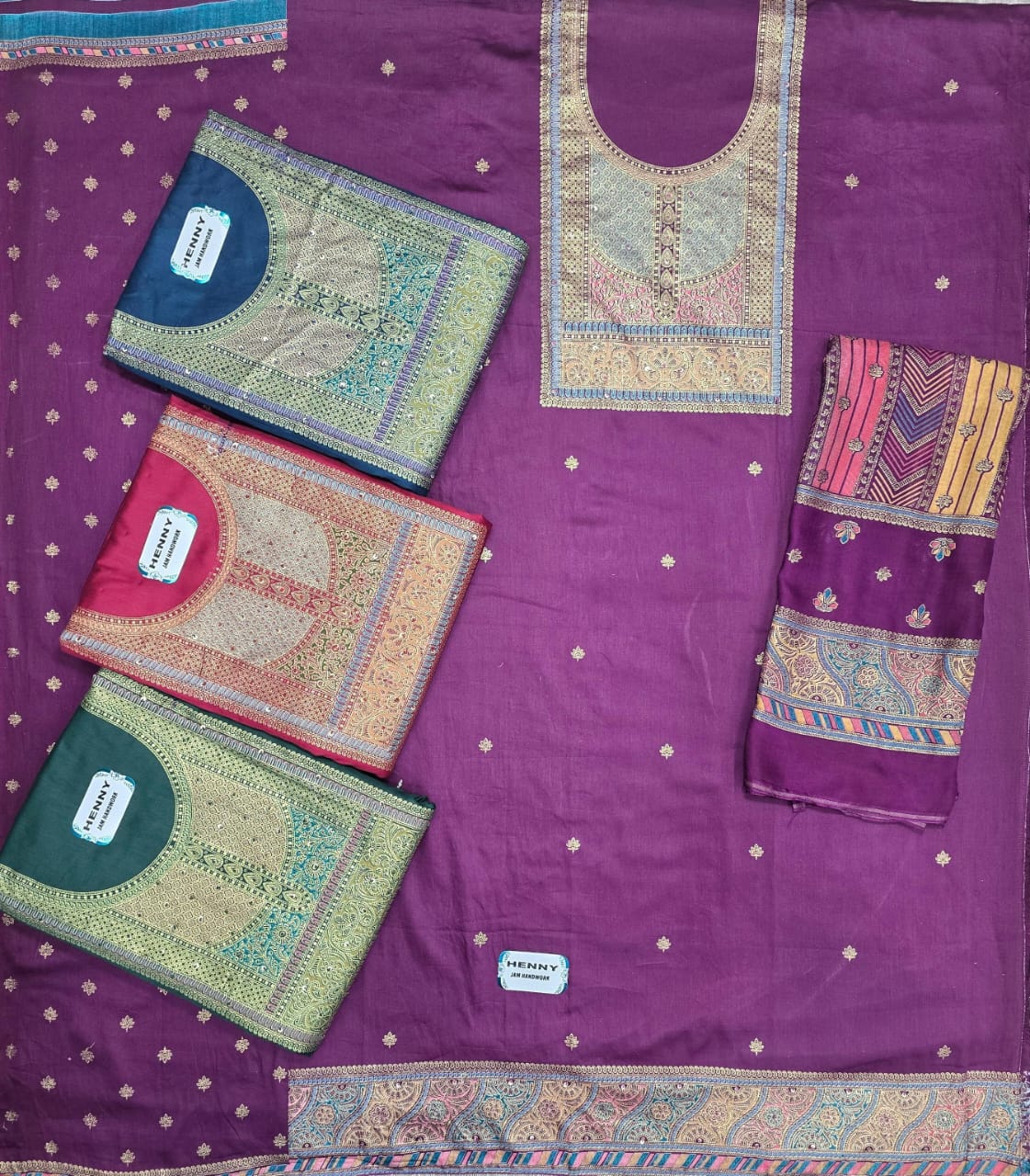 हेनी सरगम ​​प्रिंट्स प्योर जैम पैंट स्टाइल सूट सप्लायर अहमदाबाद