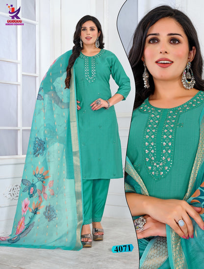 Her Way 2 Mlm Kalash Lifestyle Rayon 17Kg Readymade Pant Style Suits Exporter Gujarat