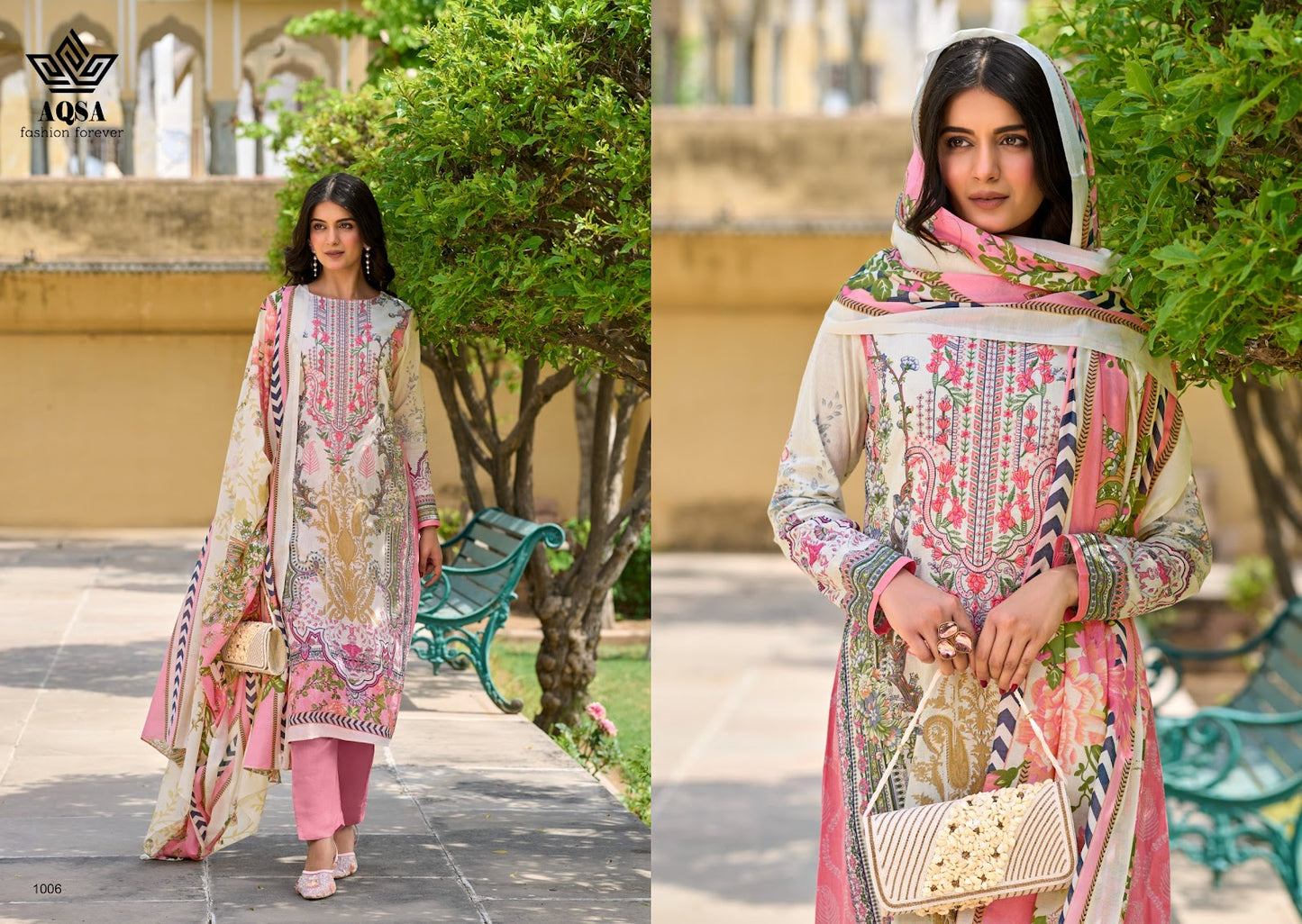 Heritage Aqsa Cambric Cotton Karachi Salwar Suits Manufacturer Gujarat