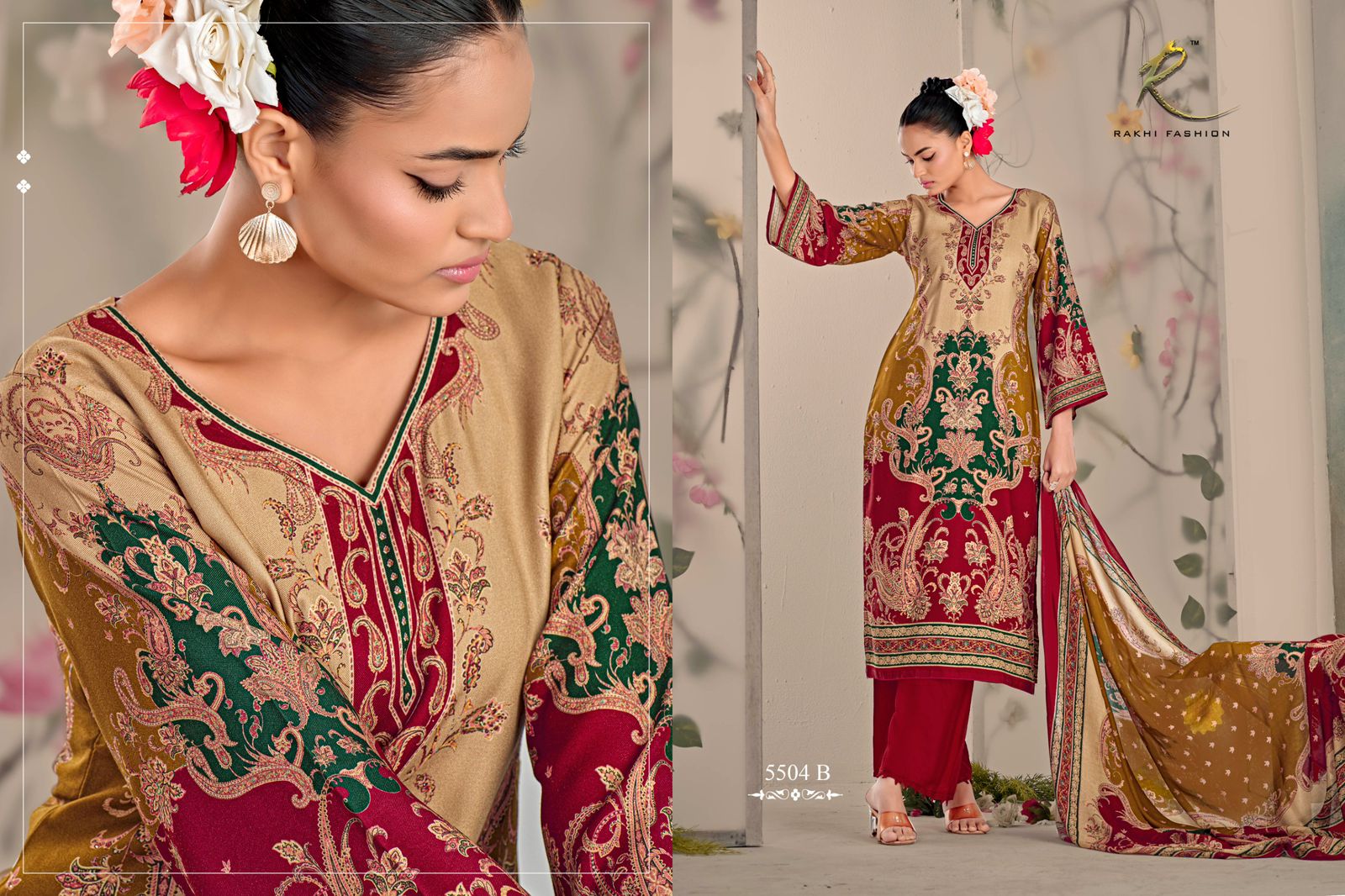 Heritage Of Cool Rakhi Fashion Pashmina Suits Wholesale