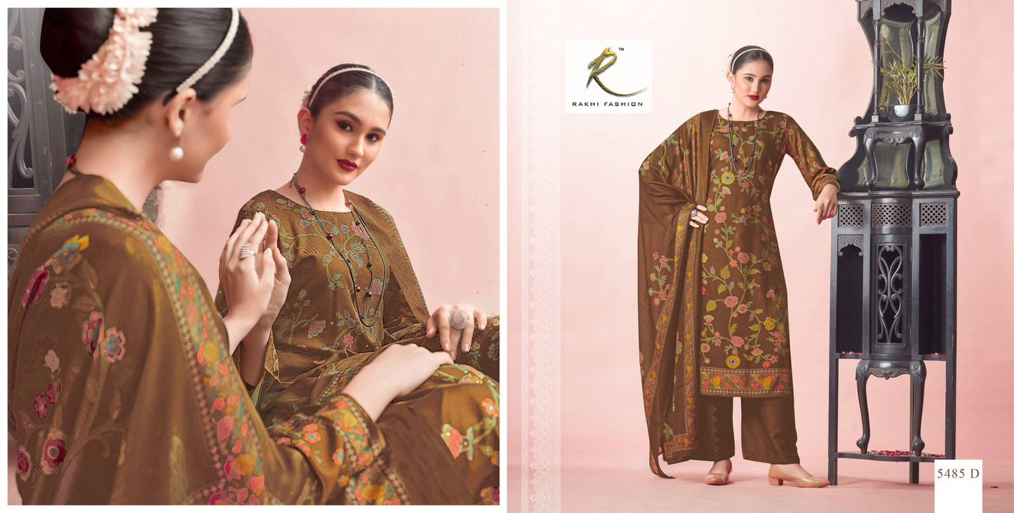 Heritage Of Cross Stitch Rakhi Fashion Pashmina Suits Supplier Gujarat