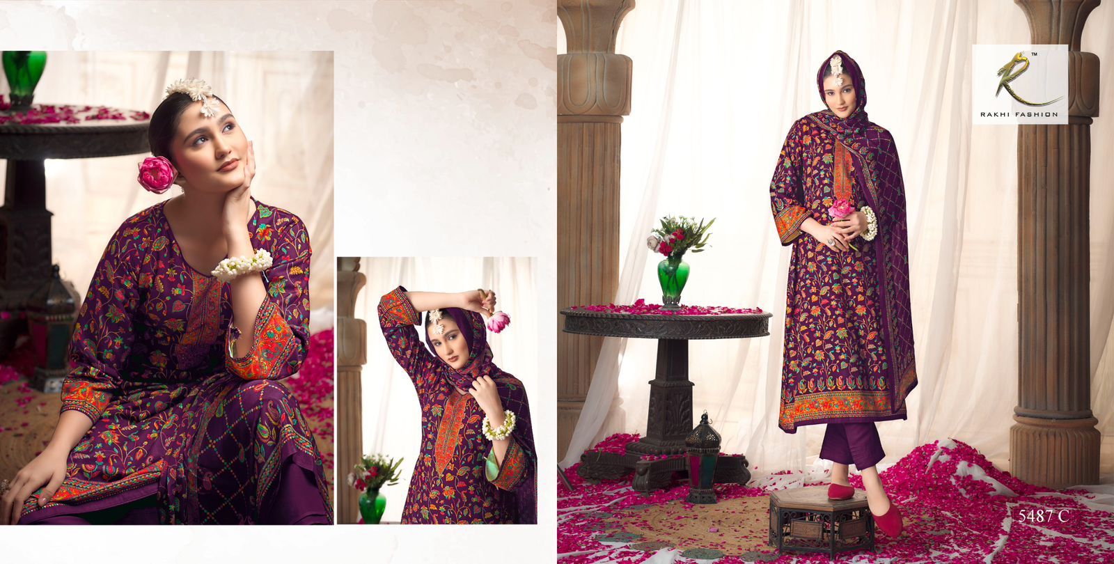 Heritage Of Kani Rakhi Fashion Pashmina Suits Manufacturer