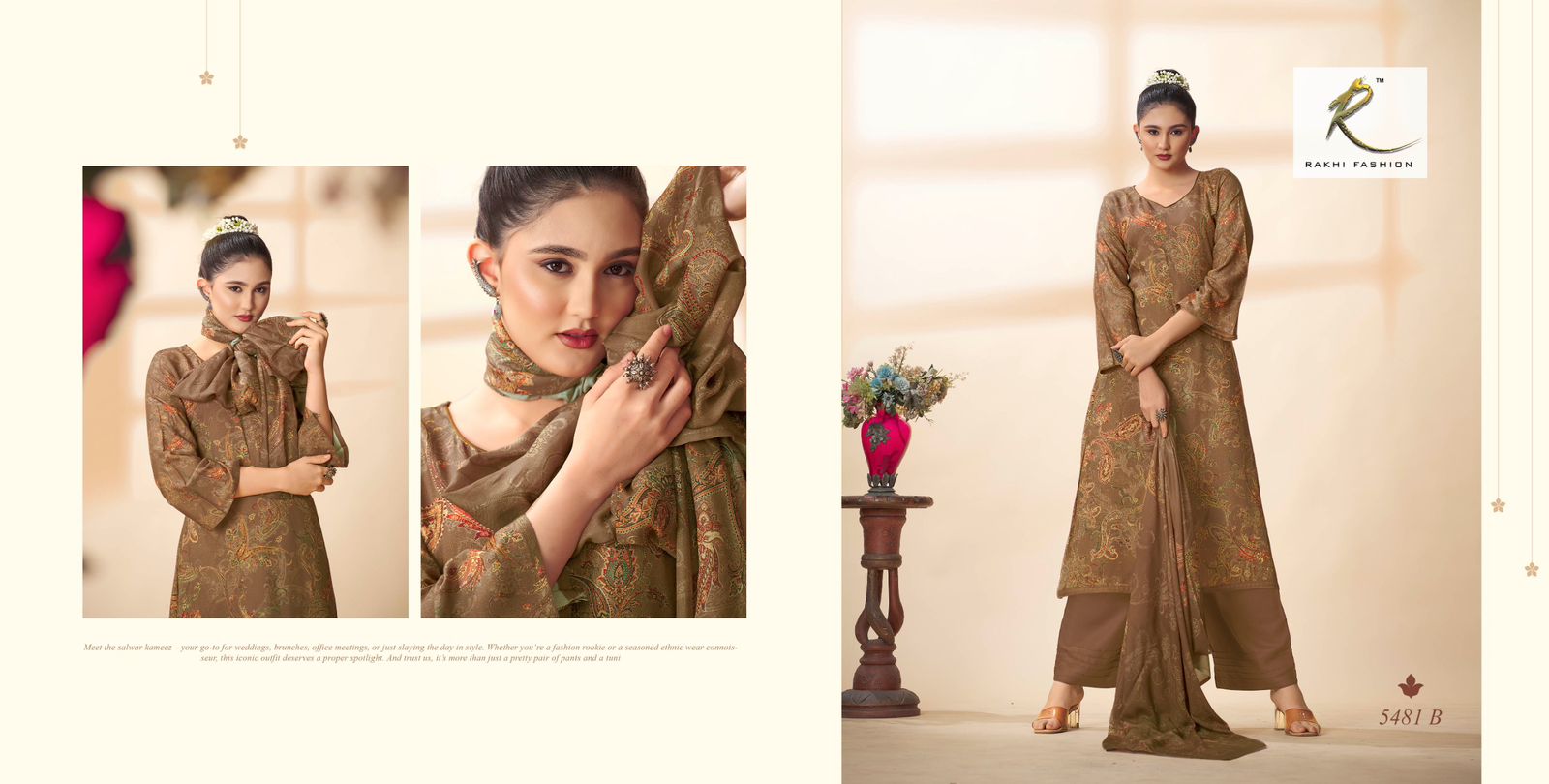 Heritage Of Paisely Rakhi Fashion Pashmina Suits Manufacturer