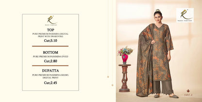 Heritage Of Paisely Rakhi Fashion Pashmina Suits Manufacturer India