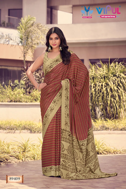 Heritage Silk Vol 12 Vipul Sarees Supplier Gujarat