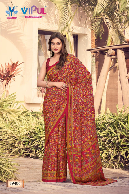 Heritage Silk Vol 12 Vipul Sarees Supplier Gujarat