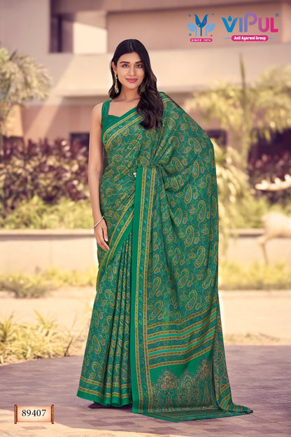 Heritage Silk Vol 12 Vipul Sarees Supplier Gujarat