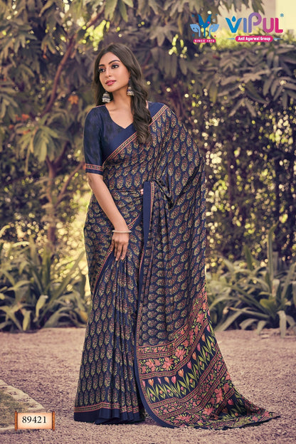 Heritage Silk Vol 12 Vipul Sarees Supplier Gujarat