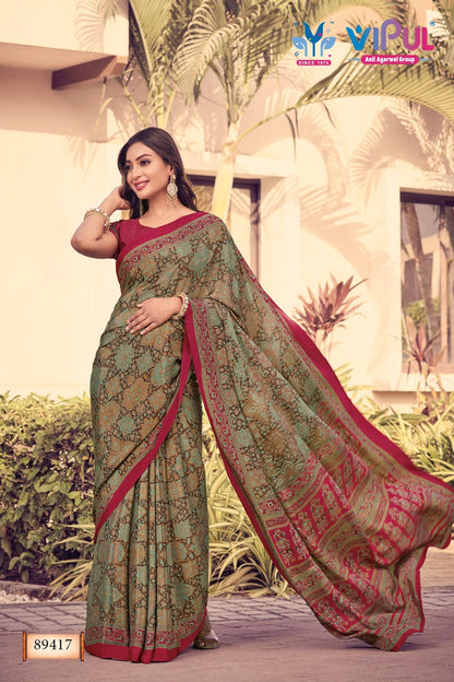 Heritage Silk Vol 12 Vipul Sarees Supplier Gujarat