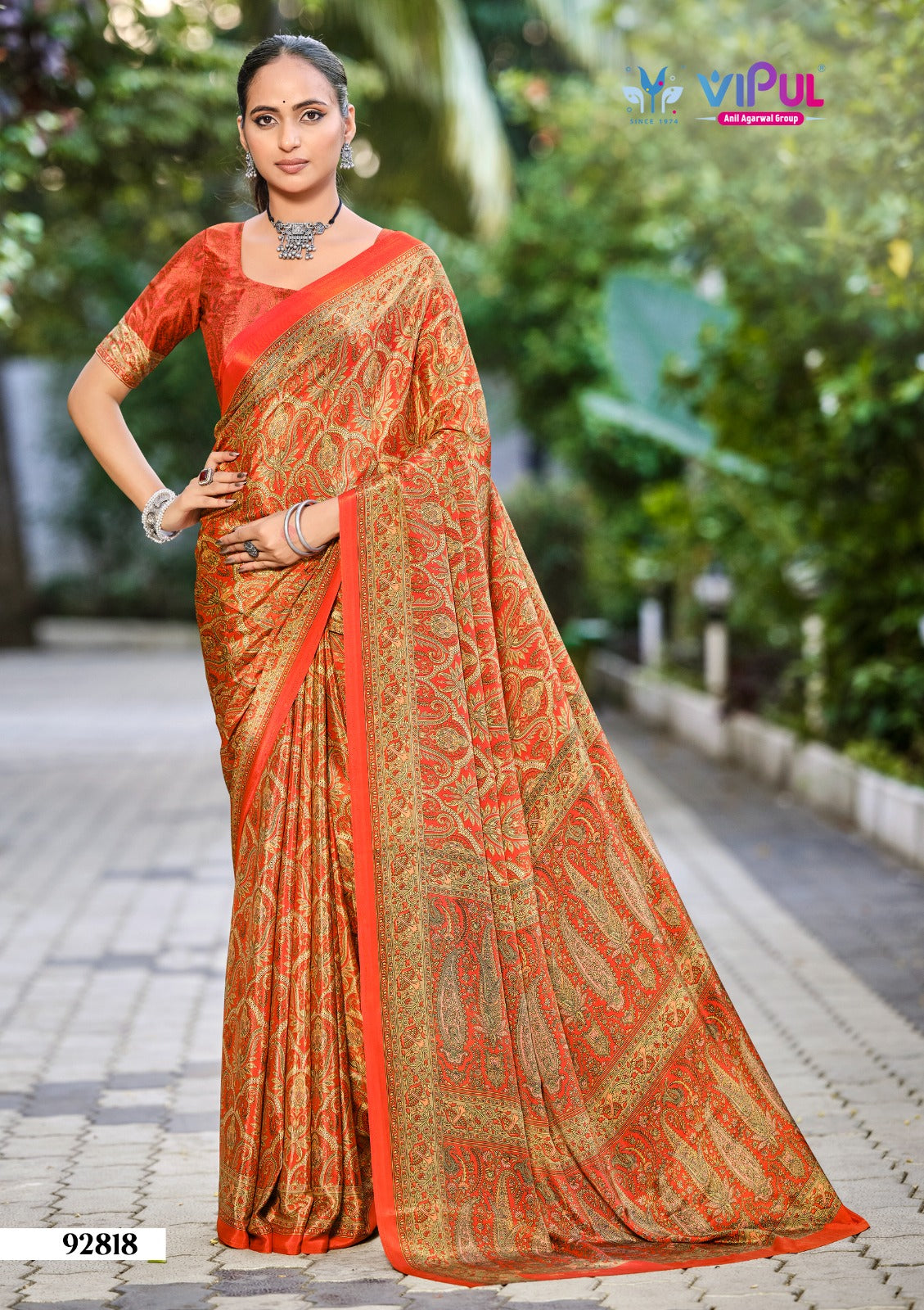 Heritage Silk Vol 13 Vipul Crepe Silk Sarees Wholesaler