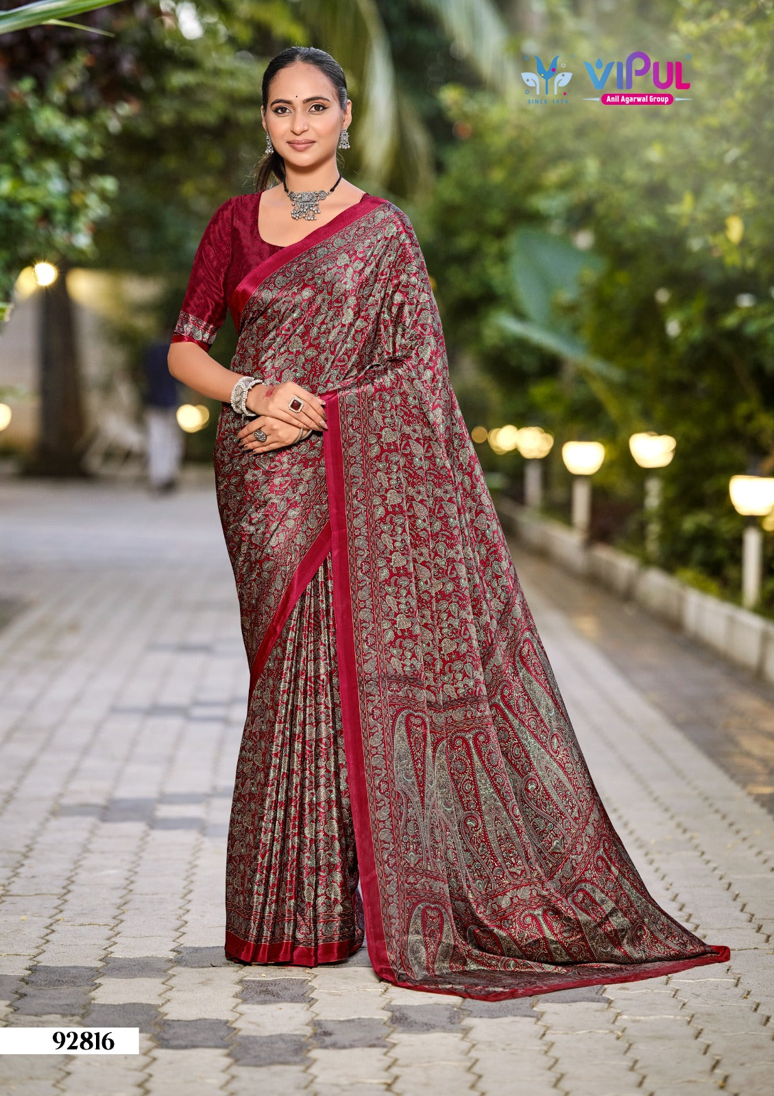 Heritage Silk Vol 13 Vipul Crepe Silk Sarees Wholesaler