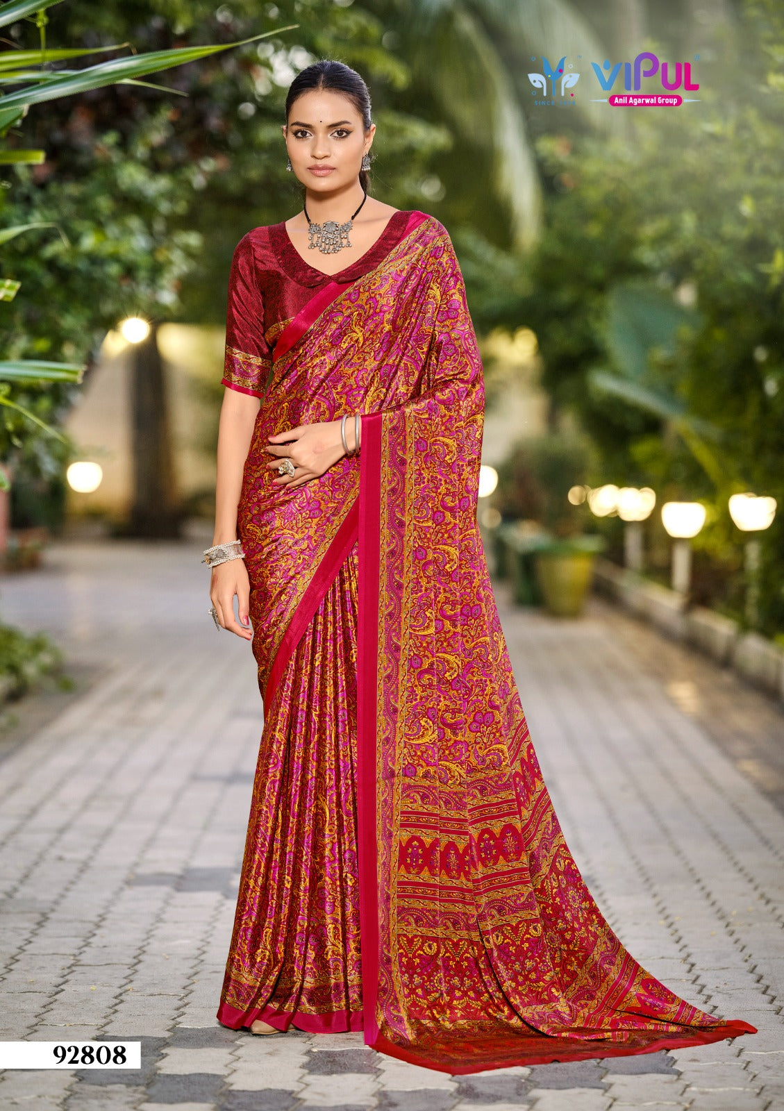 Heritage Silk Vol 13 Vipul Crepe Silk Sarees Wholesaler