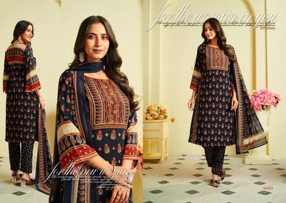 Heritage Sushma Crape Pant Style Suits Exporter